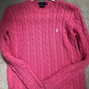 Ralph Lauren Sport Cable Knit Sweater - Pink